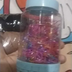 FREE POUCH - 1000PCS IKAT RAMBUT KARET JEPANG ANAK MODEL KOREA / IKAT RAMBUT ELASTIS / IKAT RAMBUT ANAK KOREA