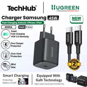 UGREEN Charger Set GaN N Samsung PD Type C to Type C Samsung Super Fast Charging 2.0 25w 45w
