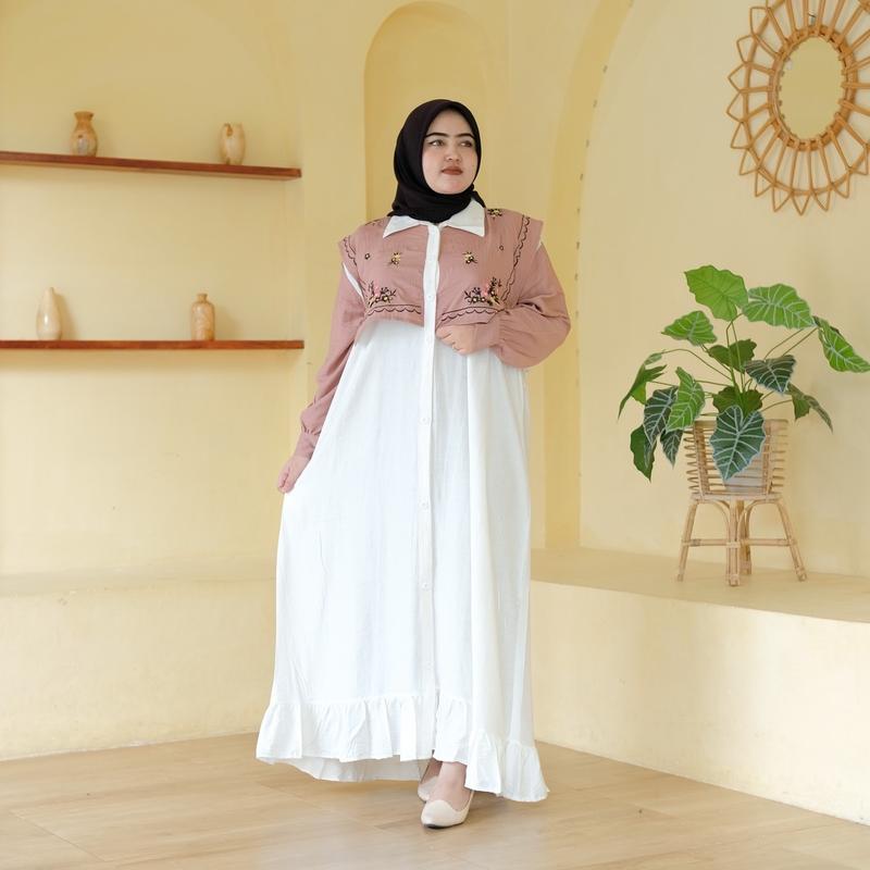 GAMIS JUMBO LD 130 LD 140 CM Wanita Muslim 8