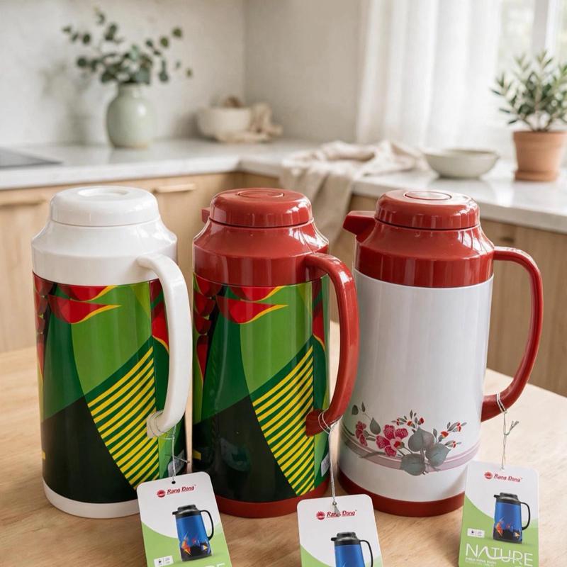 Phích đựng nước (bình thuỷ) Rạng Đông 1040 TS có nút nhấn tiện lợi