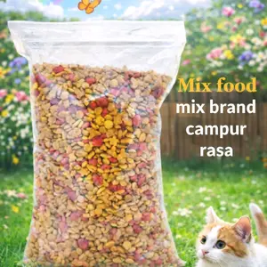 makanan kucing mix Food semua brand campur Rasa 1kg