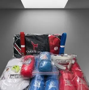 Paket Kumite Senkaido Karate Do dengan Sarung Tangan Pelindung dan Tas Latihan