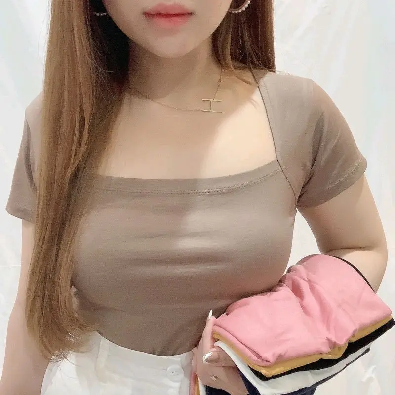 SquareNeck Top | Blouse Kaos Polos Atasan Wanita Spandex Rayon | 2