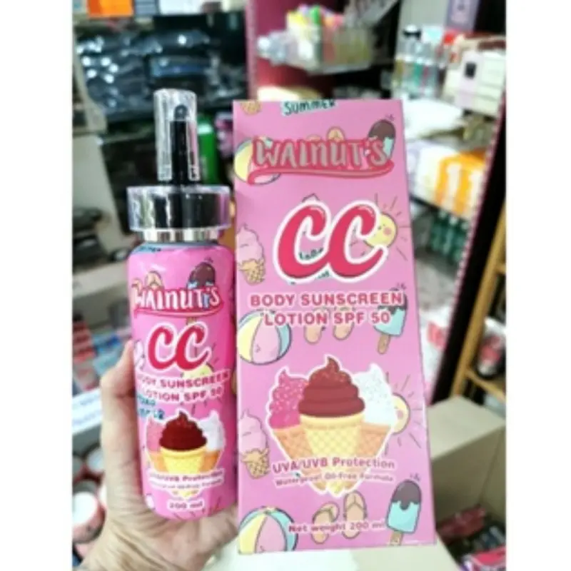 [BB] WALNUTS DD CREAM | WALNUTS CC CREAM | WALNUT'S DD BODY SUNSCREEN LOTION SPF 50 PA+++ ISI 150ml 1