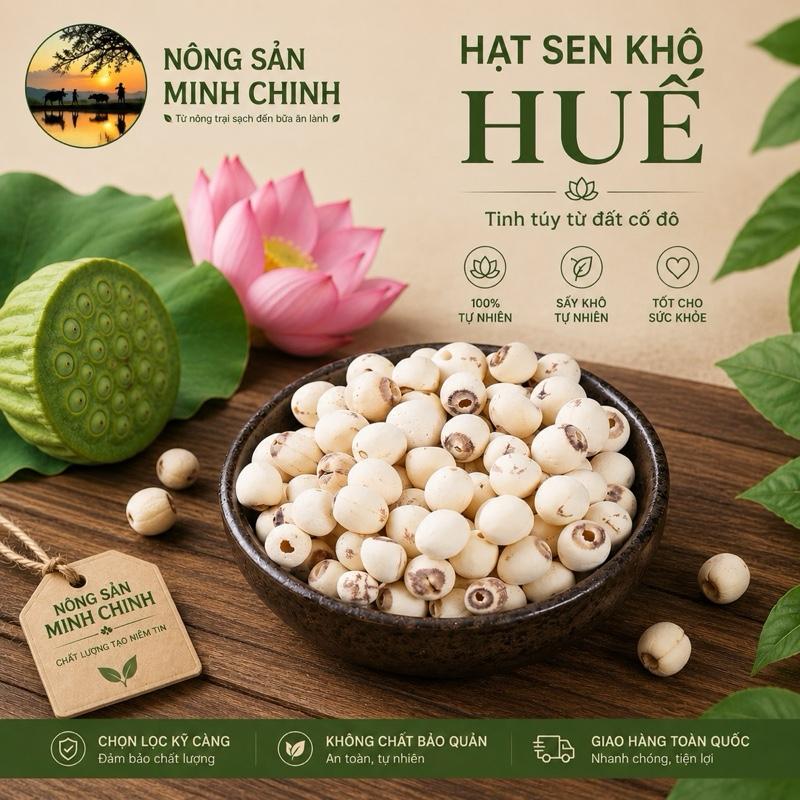 1Kg Hạt Sen Khô Huế Vụ Mới Bở Bùi -Shop Vũ Thị Trinh