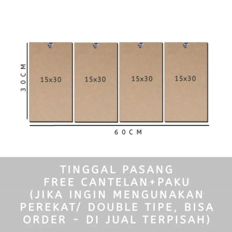 Hiasan dinding kamar Poster kayu band Bmth 1 set - Pajangan 3