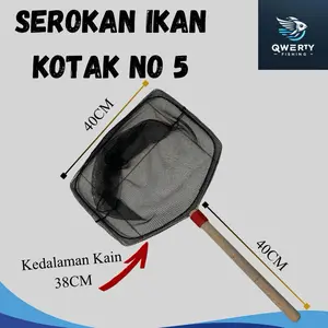 SEROKAN IKAN KOTAK NO 1-5 BAHAN POLINET KUAT | UNTUK IKAN BERUKURAN BESAR