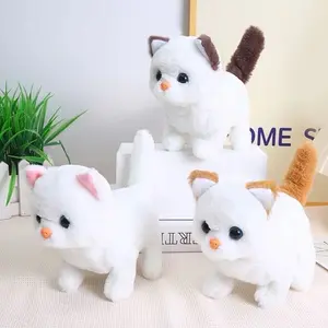 Simulasi mainan mewah Elektronik kucing lucu bisa berjalan dan melompat