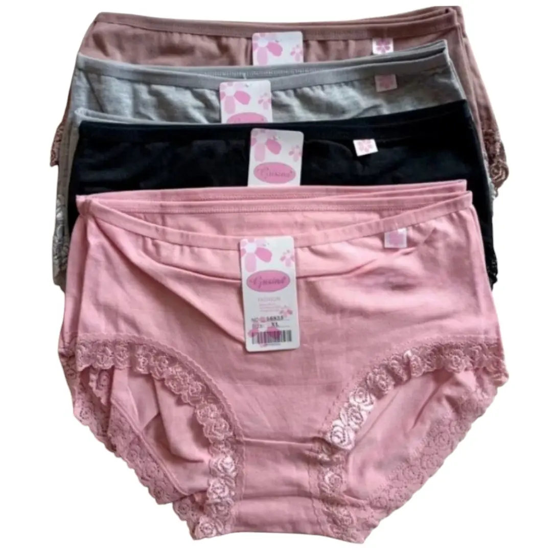 6 Pcs Celana Dalam Renda Wanita Dewasa Bahan Katun Tidak Gatal Nyaman dipakai Premium