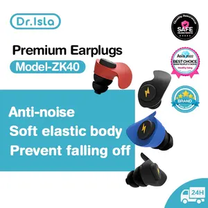 Dr.isla ZK40 Penutup Telinga Ear Plug Pelindung Penyumbat Kuping Peredam Suara Safety EarPlug/tidur Penutup Telinga