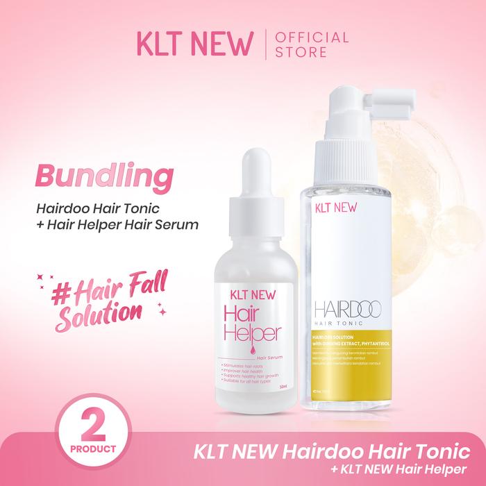 Gambar KLT NEW – Bundle Hair Doo Hair Tonic + Hair Helper Hair Serum – Hair Fall Solution dari KLT NEW Kota Surabaya Tokopedia