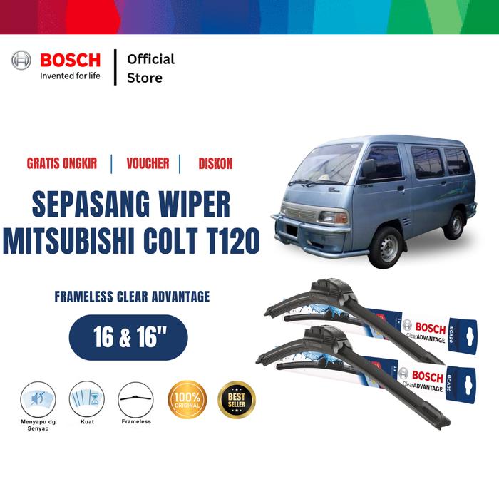 Gambar Bosch Sepasang Wiper Mobil Mitsubishi Colt T120 SS Frameless 16 dan 16 Inci dari Bosch Automotive Kab. Bekasi Tokopedia