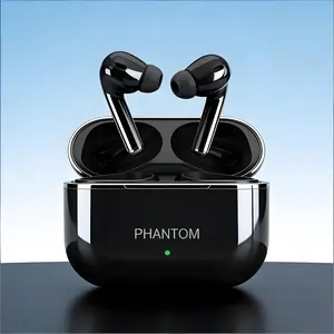 【2026 NEW】Eikelk Hsz PHANTOM K50 Earphone Nirkabel, Anti Air Dalam, Baterai Tahan Lama, TWS, Bass Kuat, Surround 3D, Peredam Suara Cerdas, Gaming, Panggilan, Musik, Olahraga, Earphone Bluetooth Nirkabel