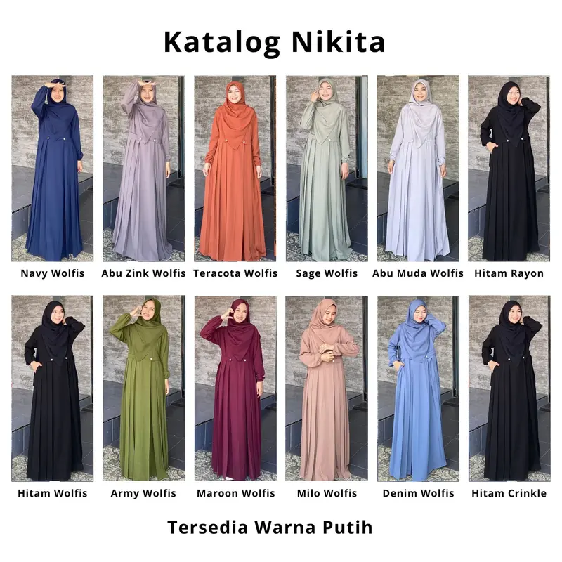 GAMIS NIKITA WOLFIS RAYON CRINKLE JILBABSHAFI 7