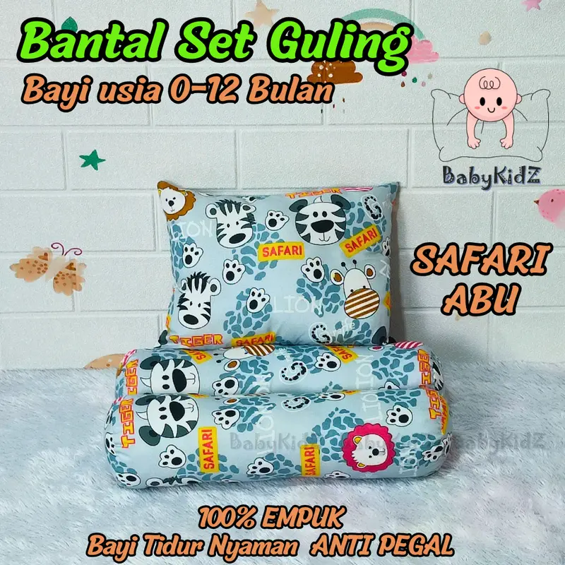 Bantal Bayi Set Guling / Bantal New Born / Bantal Tidur Bayi karakter 4