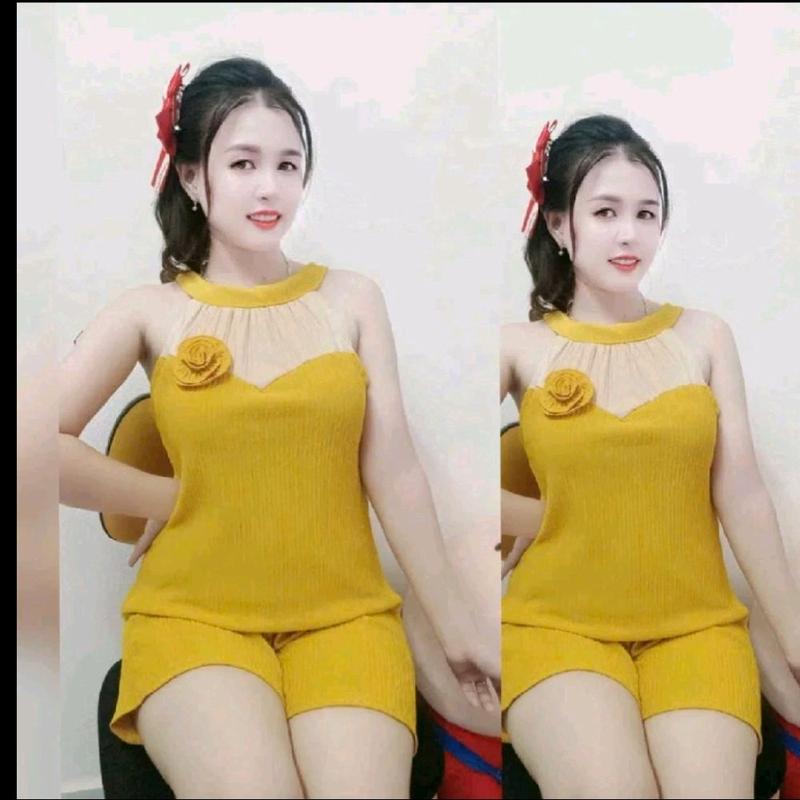  SÉT BỘ ĐÙI KHÔNG TÚI YẾM THUN XỐP NHẬT PHỐI BÔNG CO GIÃN FOM NỮ 