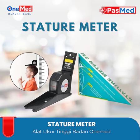 PASMED | Stature Meter Alat Ukur Tinggi Badan 2 meter ONEMED Pengukur Staturemeter