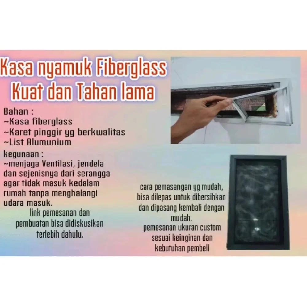 kawat nyamuk kasa nyamuk penutup ventilasi lubang angin