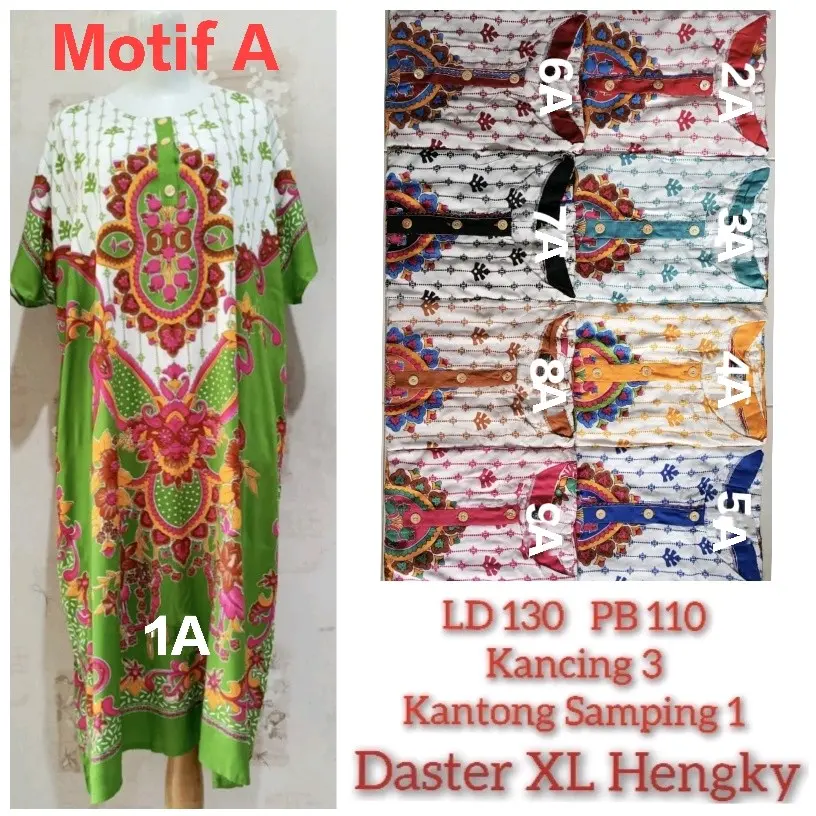 Daster Hengky Jumbo XL LD 120-130cm Rayon