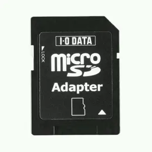 Adapter Converter I-O Data MicroSD Universal ke Kartu Memori SD Hitam