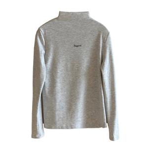 Women's Long Sleeve Half High Neck Top, Thickened Fleece Lining, New Fall Winter Fashion, Casual Inner Layer Shirt 5221 Womenswear Hoodie Fitted