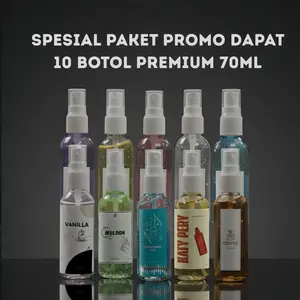 Elvynparfum PAKET SPESIAL PROMO 10 BOTOL PARFUM PREMIUM 70 ML EDP Aroma Campur Tahan Lama & Segar Pengiriman Gratis