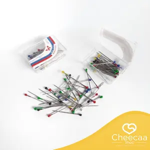 (ACC24) Jarum Pentul Hijab Mini Kemasan Box Mika Kecil Isi - +35 Pcs