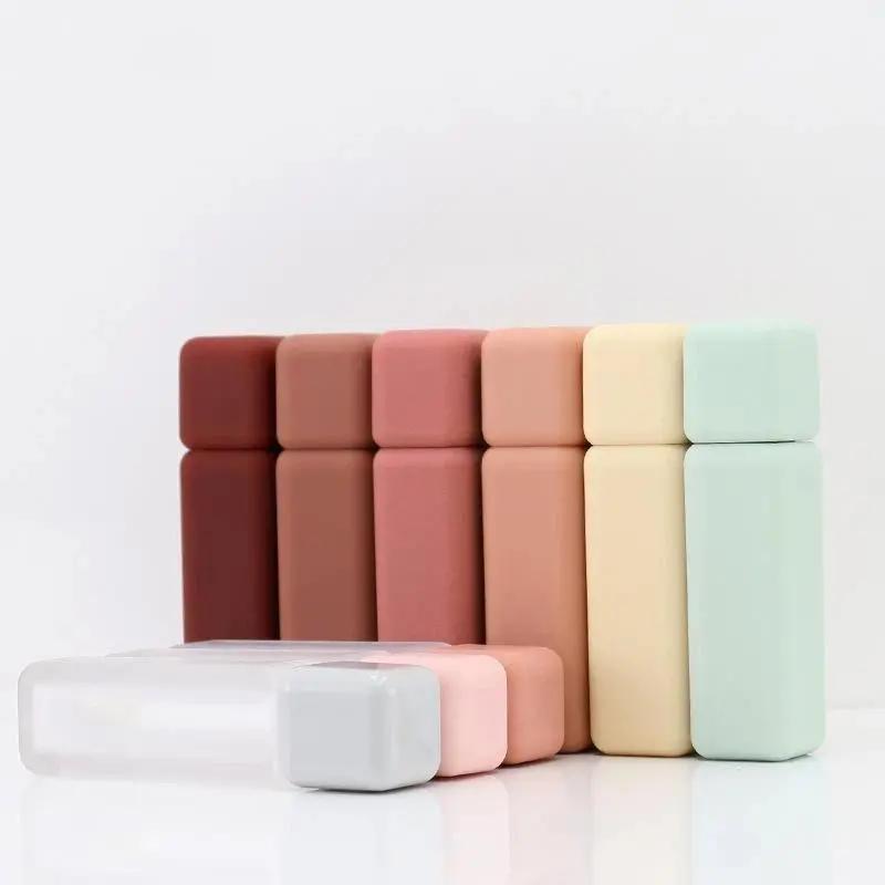 5ml Rỗng bơm lại Lip Gloss ống 1PCS vuông Frosted Mini Lip men container cho du…