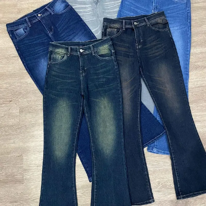 Highwaist Cutbray Jeans Retro 114 - Celana Jeans Cutbray Premium 2