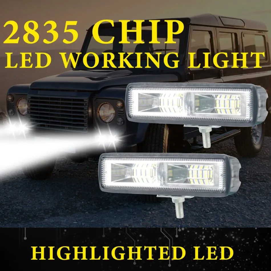 LAMPU LED TEMBAK MOBIL MOTOR 12-80V  16 MATA  28 MATA CREE SOROT KABUT LED BAR CREE Car Kendaraan