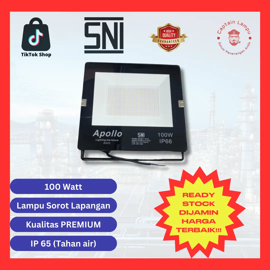 Lampu Sorot LED Lampu Tembak PJU LED 100 Watt/ 200 Watt/ 300 Watt/ 400 Watt
