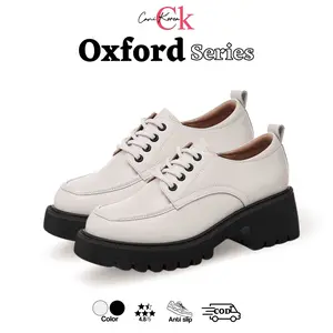 CaniKorea "FREE BOX" Oxford Boots Wanita Korea Boots Kulit Sepatu Import Kualitas Premium 9094