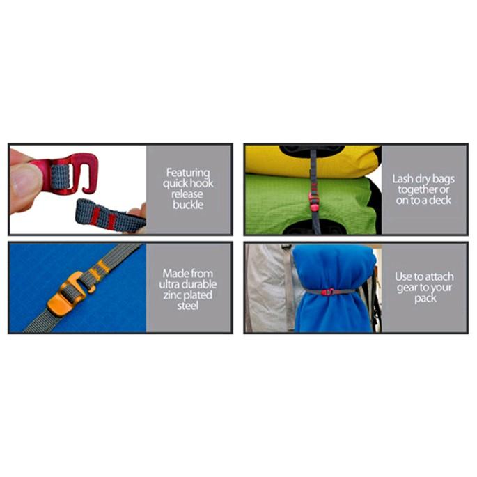 Strap Tali Pengikat Barang Camping Rope Metal Quick Hook - BC098K 5