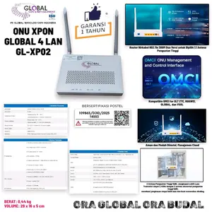 ONU XPON GLOBAL XP-02 BERSERTIFIKAT POSTEL