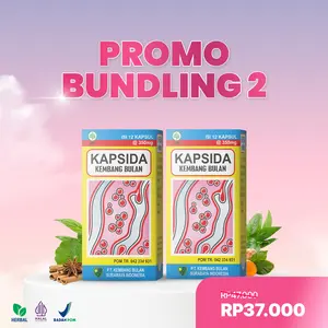 KAPSIDA 2 Botol - Suplemen Meringankan Jerawat, Bisul, Gatal-gatal dan Koreng