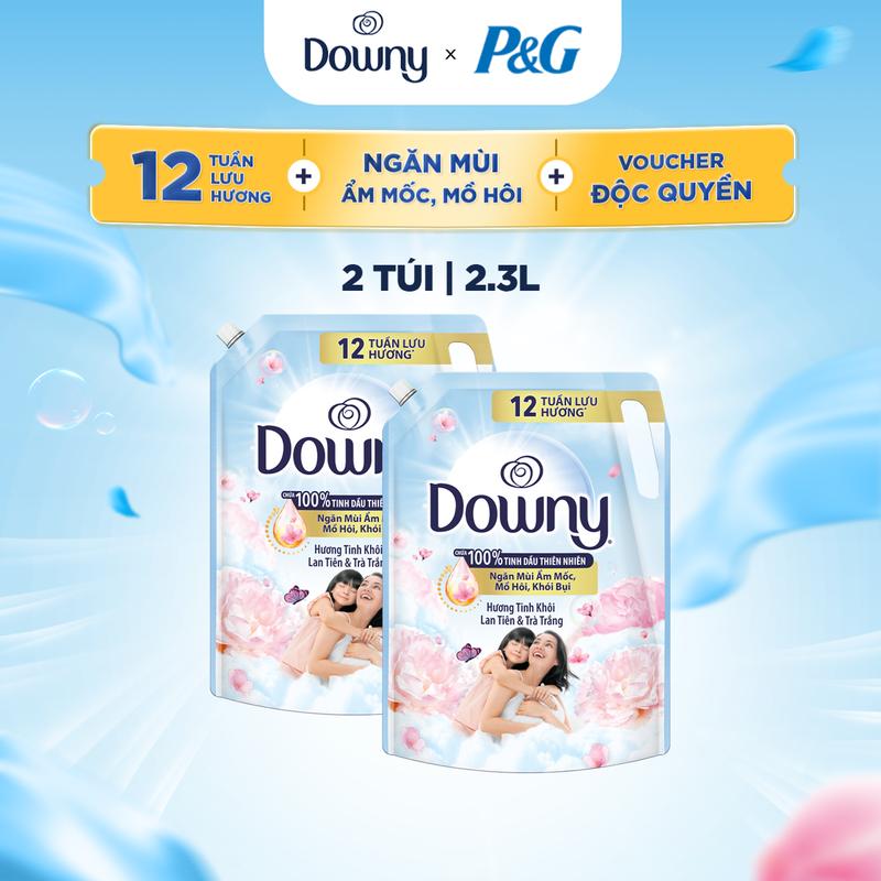 [Độc quyền KOC] Combo 2 Nước xả vải Downy Tinh Khôi 2.3L