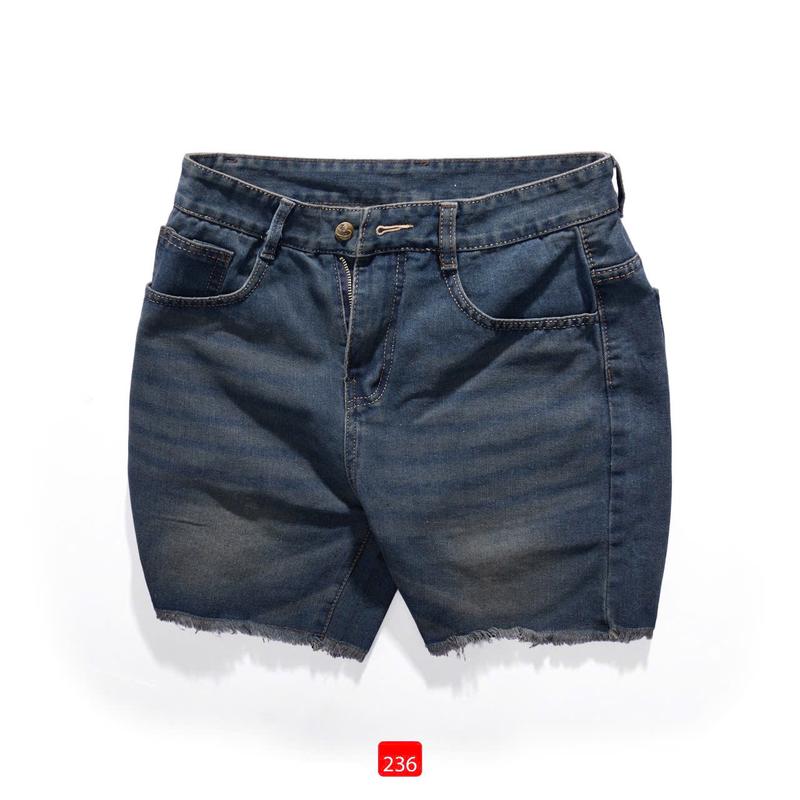 Quần short nam xanh bạc jean không co giãn phong cách Hàn Quốc cao cấp M-236