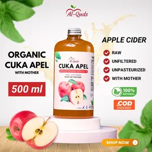 Promo Cuka Apel Al Qudsi Cider Vinegar With Mother - 500ml