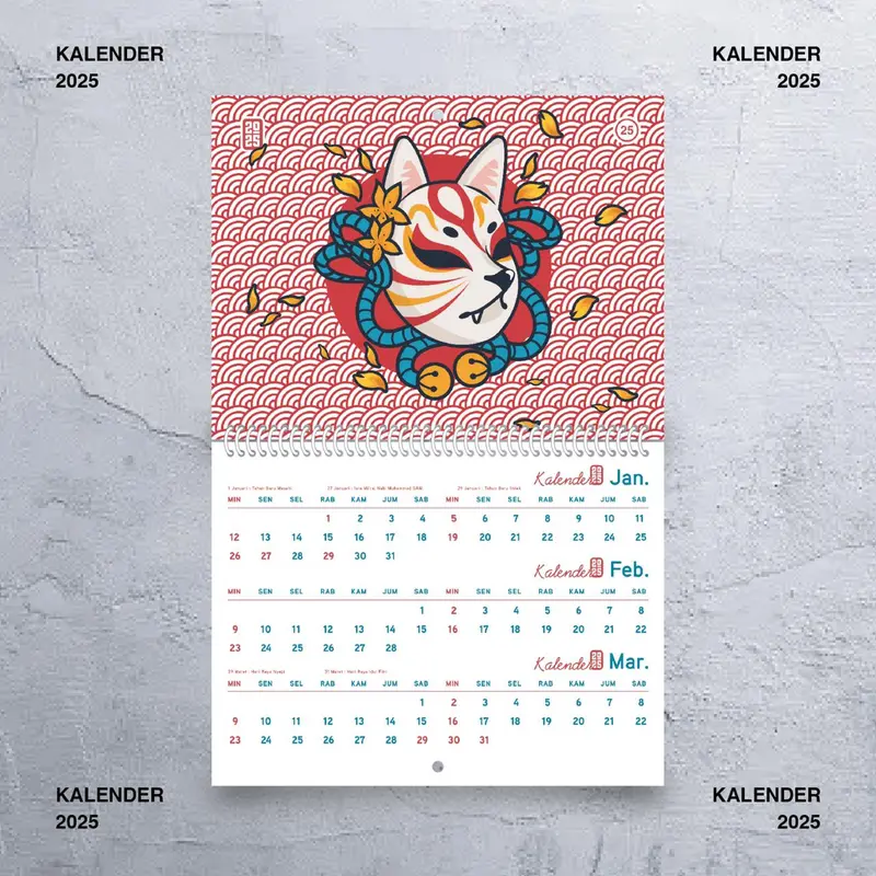 Kalender 2025 Kalender Aesthetic Kalender Dinding 0