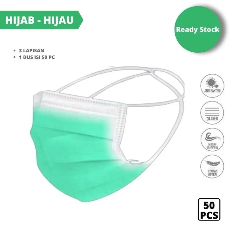 3ply Hijau(Hijab)