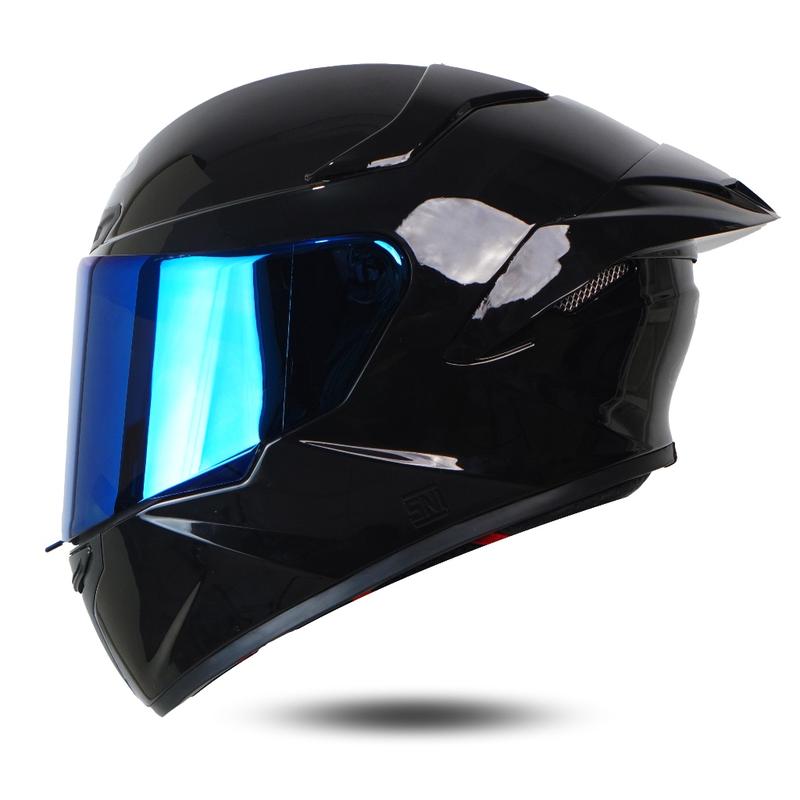 Helm Full Face Mla TTC Crypton Paket Ganteng Kaca Red Gold-Solid White Glosy Kekinian SNI Motorcycle 2