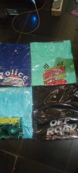 Product Review of Paket 4pcs Kaos Anak Laki laki Motif Mobil Pakaian Fashion from D**y P**o 2