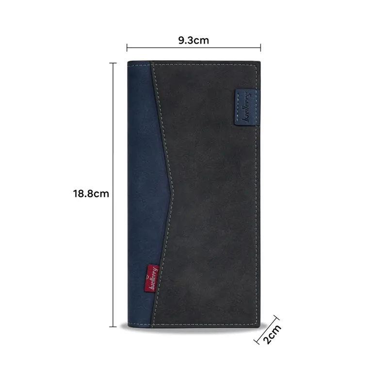 C01 - Dompet Pria - Dompet Panjang Lipat Wallet Cowok Kulit PU Tas Uang Kasual Stylish 1