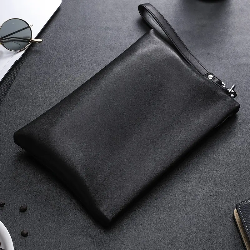 2025 Clutches Bag Men Envelope Bag Handbag Genuine Leather Cowhide Wallet Pouch for Male Clutch Business Phone Bag Male