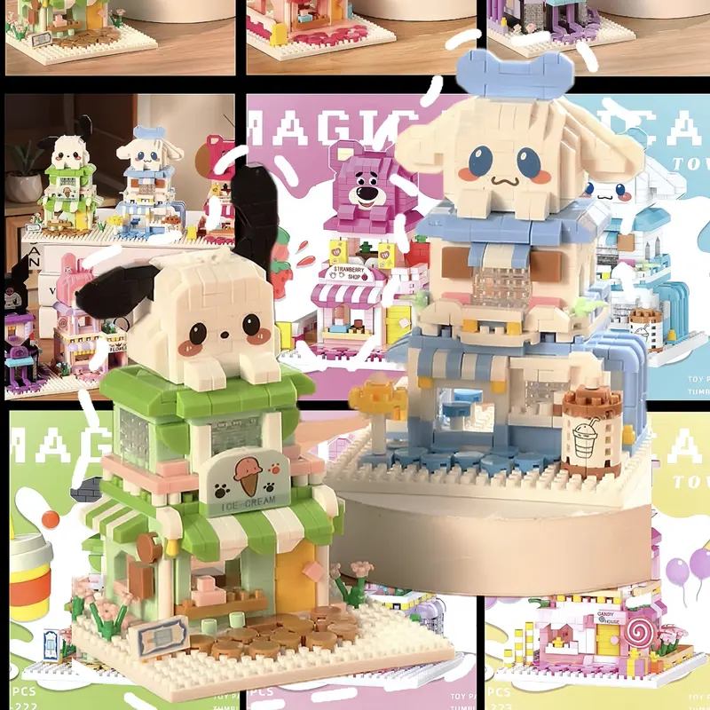 Mainan Balok Susun Partikel Kecil Mainan Anak Kartun Mainan Edukasi DIY 3D Puzzle Nano Block 0