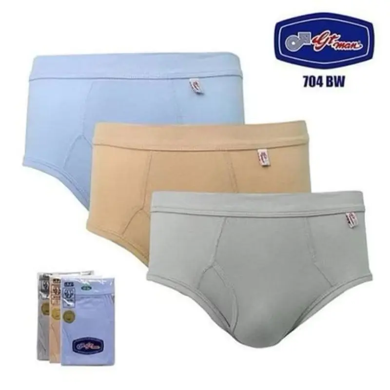 Celana Dalam Gt-Man Bahan Katun Super Soft Premium Isi 1 Pcs Ukuran M, L, XL dan Jumbo XXL Pria