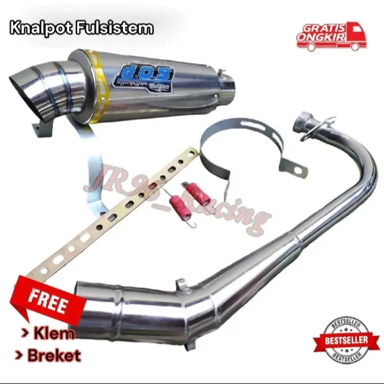 Knalpot Racing Dos Motor Beat Fi, Mio J, Scoopy, Vario, Fino, Xeon, x tide, x gear  Mesin Motorcycle 0
