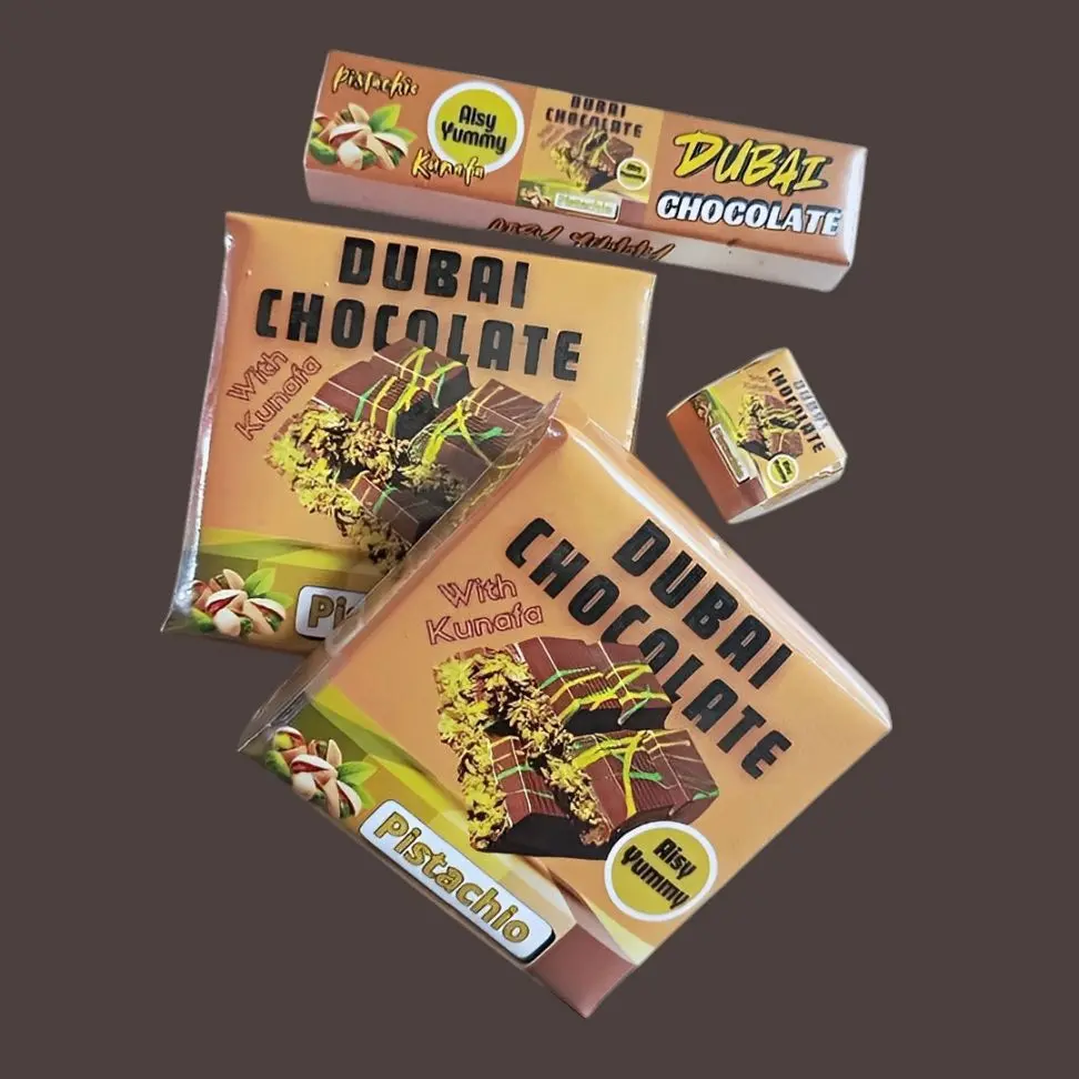 Cokelat Dubai Premium Original Kunafa dan Pistachio Paket Bundling