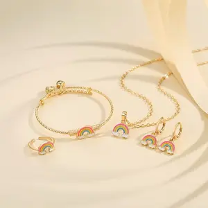 Set Anak cet terbaru pelangi anti karat titanium