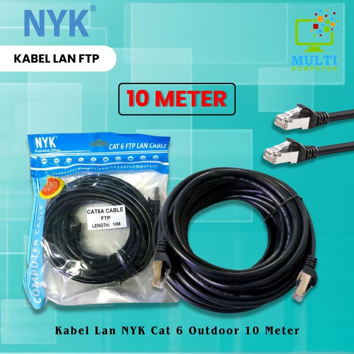 Gambar kabel LAN 10 METER Cat6 FTP cable LAN High Quality dari Multi Komputer Kota Administrasi Jakarta Barat Tokopedia